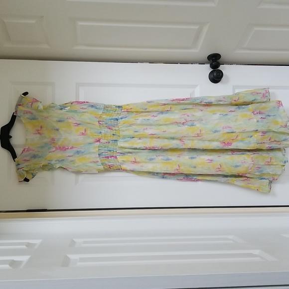 Anthropologie Voile Watercolor Midi Maxi Dress - Picture 7 of 11
